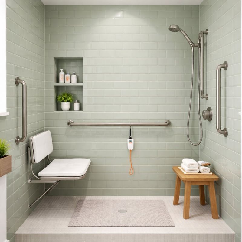 Senior Shower Installation in Framingham, MA